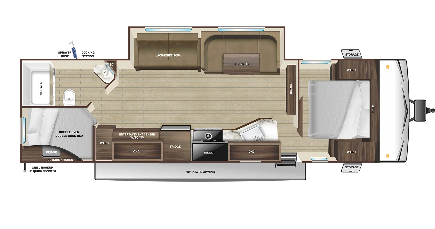 Highland Ridge Open Range Conventional 28BHS floor plan