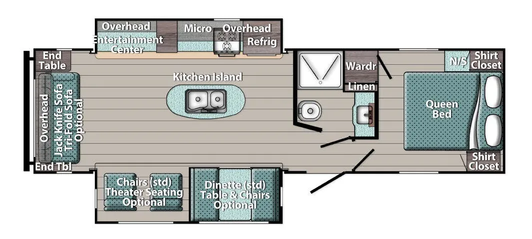 Gulf Stream Innsbruck Supreme 299RLI floor plan