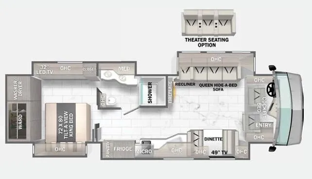 Forest River Berkshire XL 37A floor plan