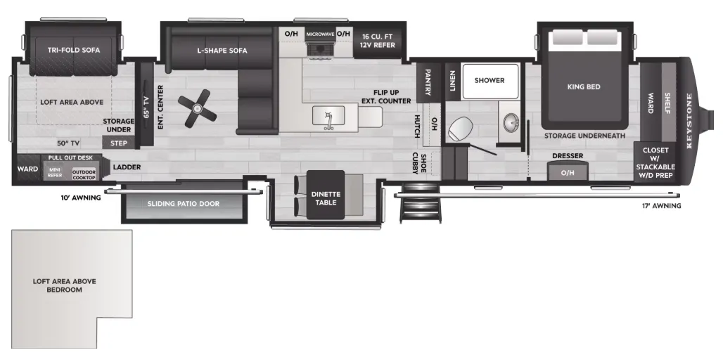 Keystone Sprinter 3950SSP floor plan