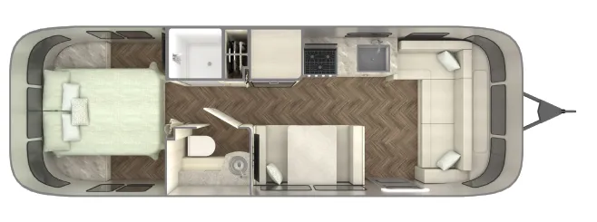 2026 Airstream International 28RB floor plan