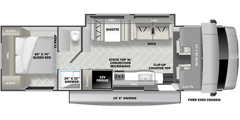 Forest River Sunseeker 2850S LE floor plan