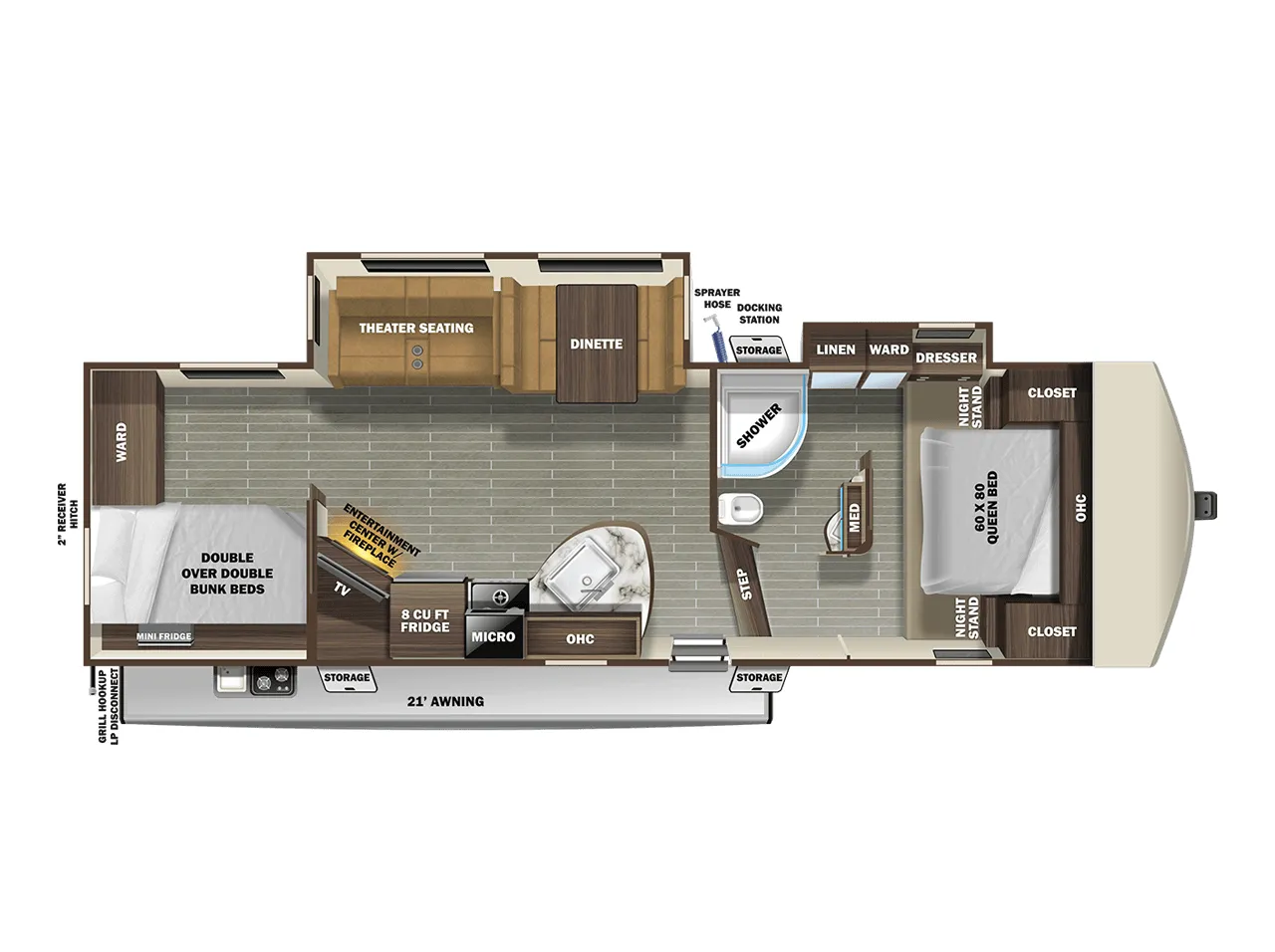 Starcraft Telluride 296BHS floor plan