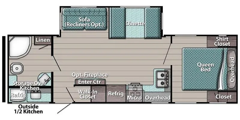 Gulf Stream TrailMaster 266RBS floor plan