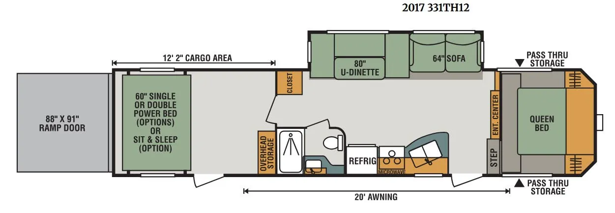 K-Z Sportster 331TH13 floor plan
