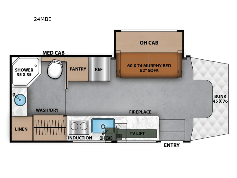 2026 Coachmen Prism Elite 24MB - Floor plan