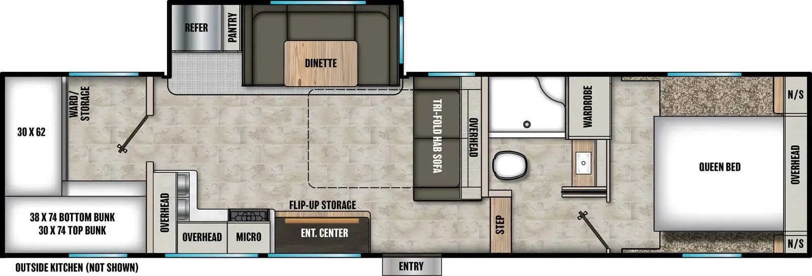 Coachmen Chaparral Lite 274BH floor plan
