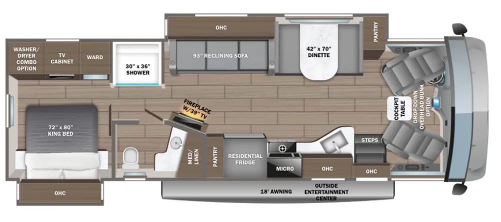2026 Entegra Coach Vision XL 34B floor plan