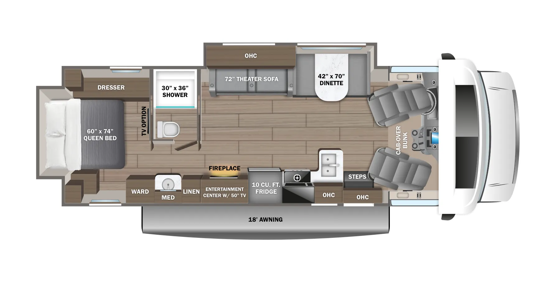 Jayco Greyhawk 30Z floor plan