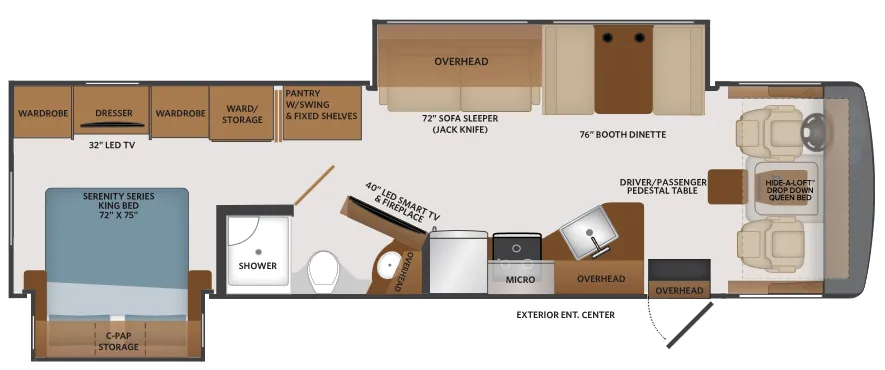 Fleetwood Fortis 34MB floor plan