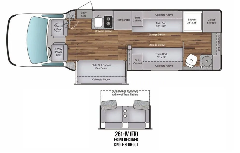 Coach House Platinum IV 261 IV FR floor plan