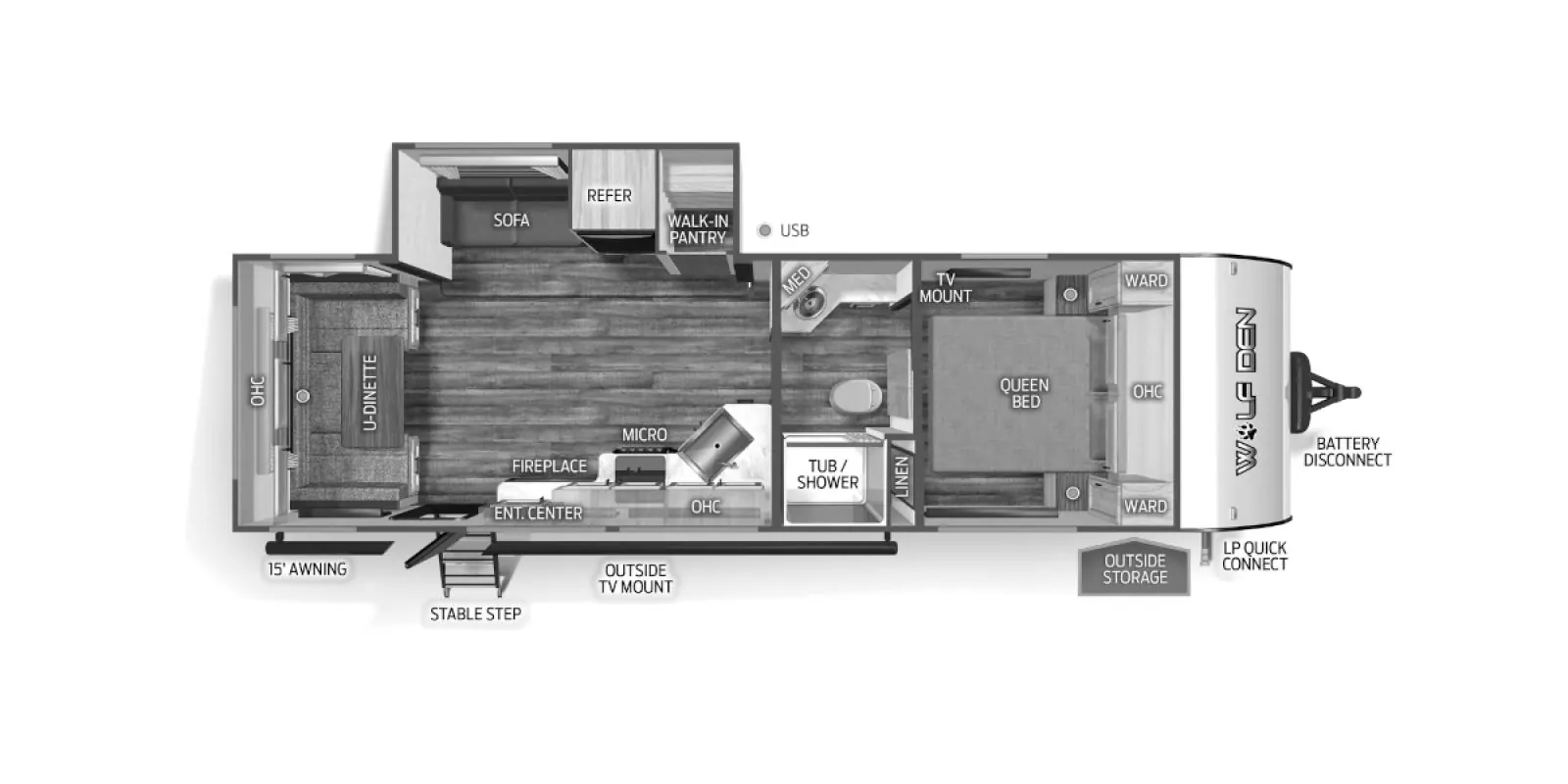 2024 Forest River Cherokee Wolf Den 242TR - Photo 3