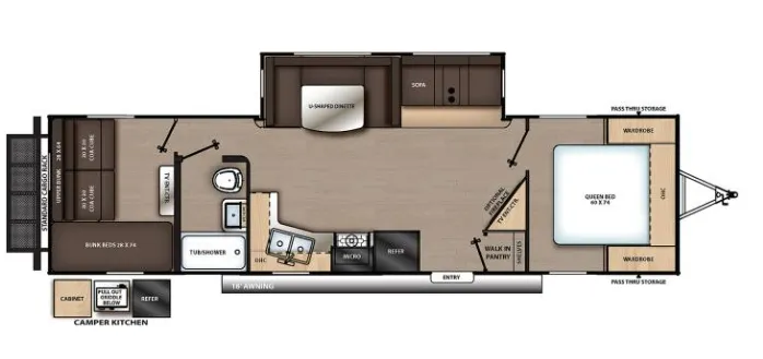 Coachmen Catalina Legacy Edition 303QBCK floor plan