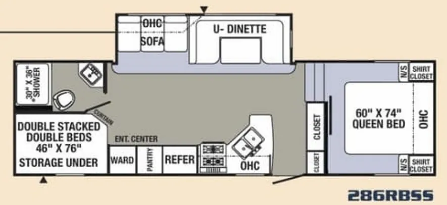 Palomino Puma 286RBSS floor plan