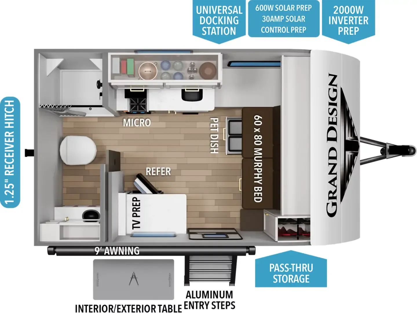 Grand Design Transcend One 131DL floor plan