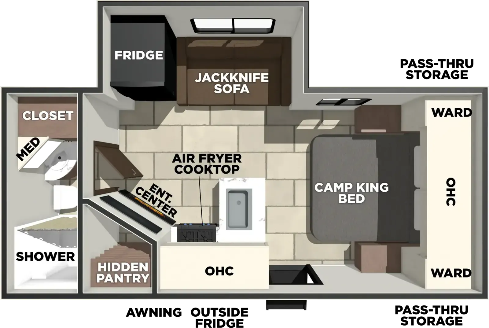Forest River Tracer 195RB floor plan