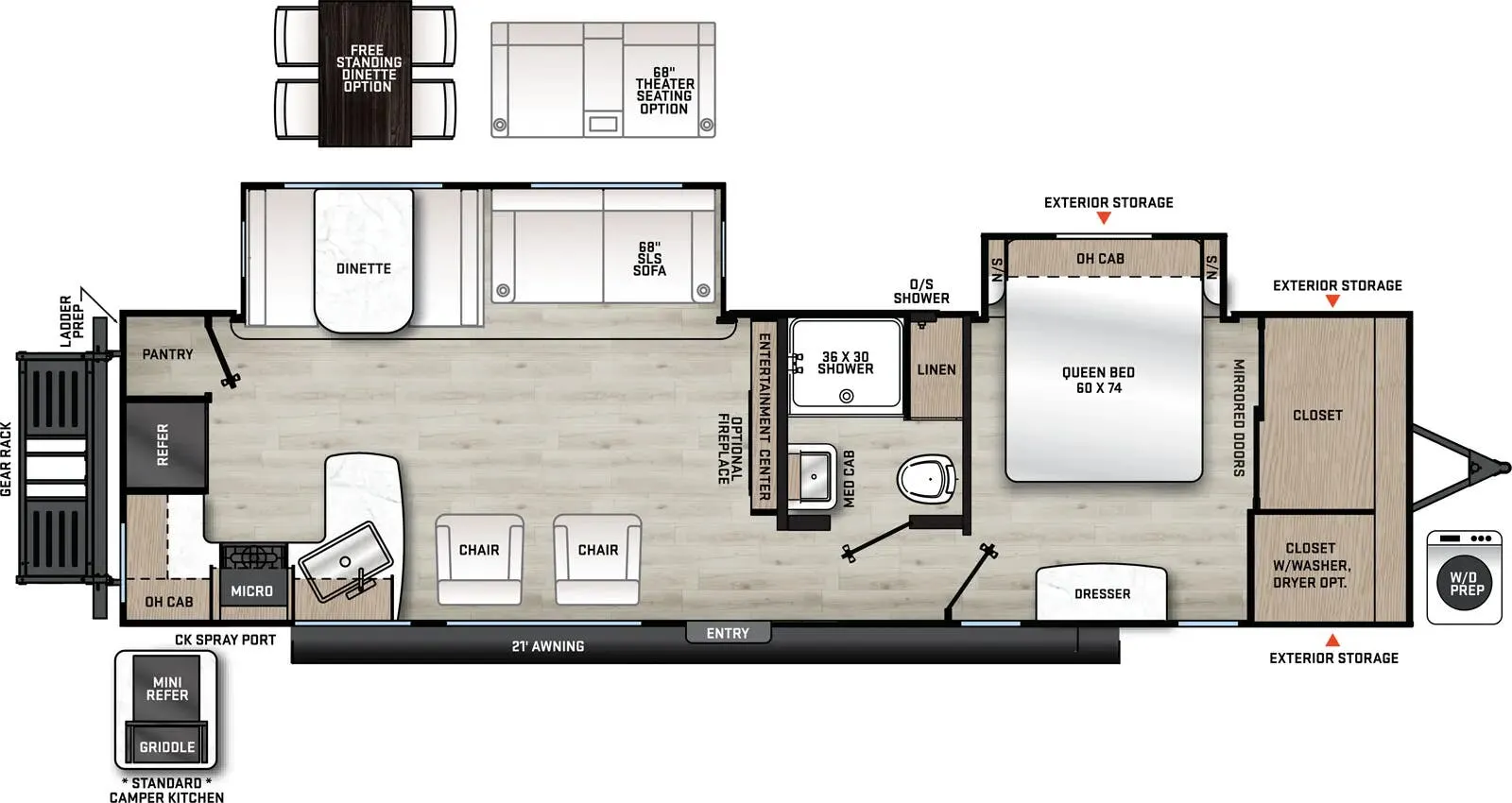 Coachmen Catalina Legacy Edition 303RKDS floor plan
