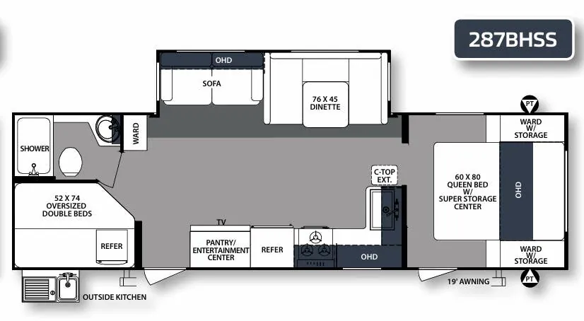 Forest River Surveyor Luxury 287BHSS exterior