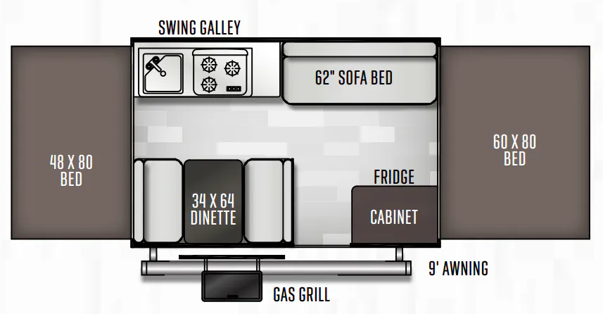 Forest River Flagstaff SE 207SE floor plan