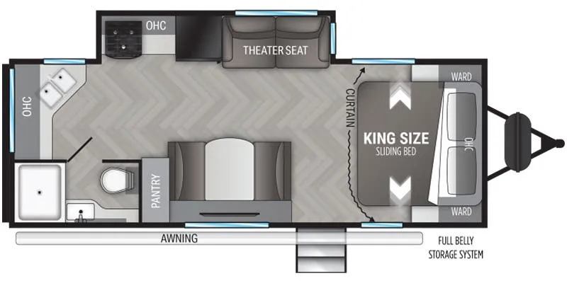 Cruiser RV Shadow Cruiser SC228RKS floor plan