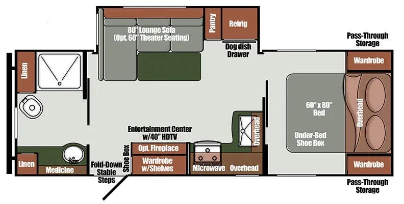 Gulf Stream Matrix Luxury 220RB floor plan