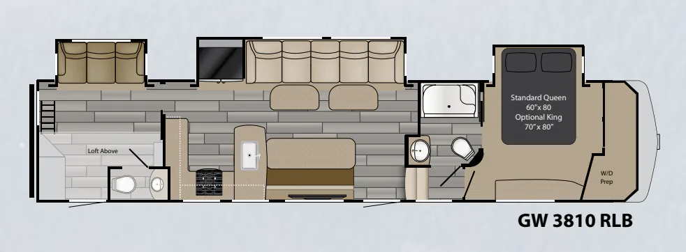 Heartland Gateway 3810 RLB floor plan