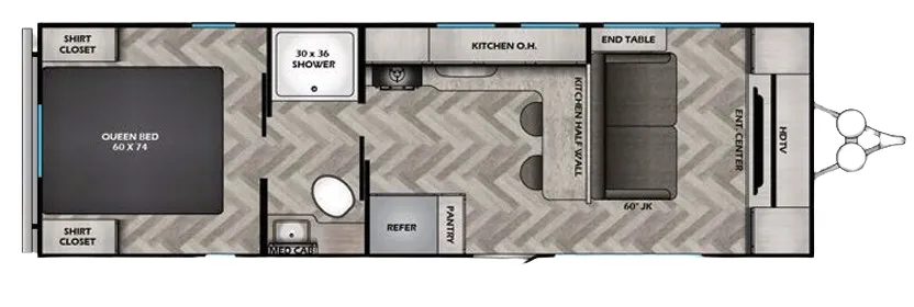 CrossRoads Zinger Lite 259FL floor plan