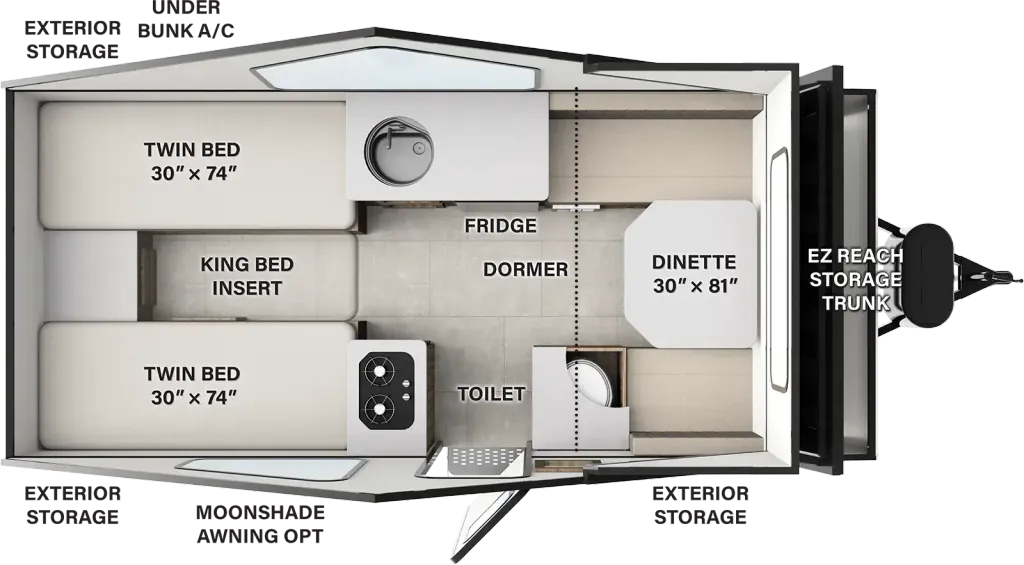 2026 Forest River Rockwood A213HS floor plan