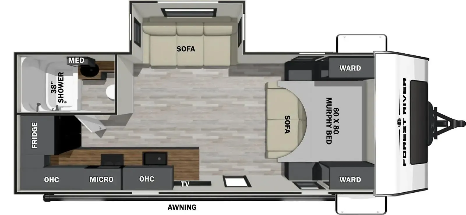 2025 Forest River IBEX 20MRK - Floor plan