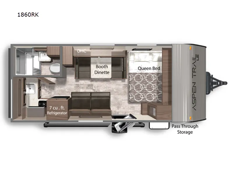 2023 Dutchmen Aspen Trail LE 1860RK — Floor plan