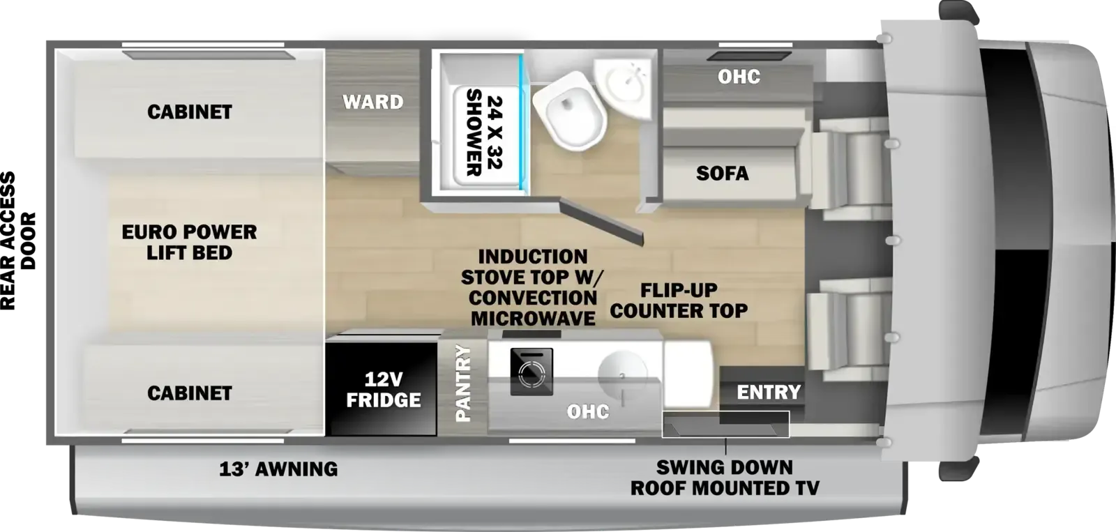 Forest River Sunseeker PM 2030RP floor plan