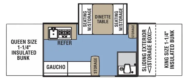 Coachmen Clipper Classic 1285SST floor plan
