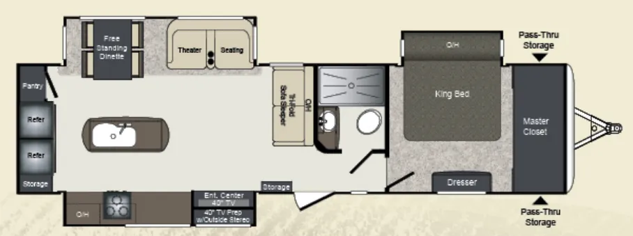 Keystone Laredo 335MK floor plan