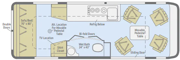 Winnebago Era 70X floor plan