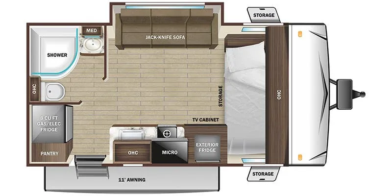 Highland Ridge Range Lite Air 16FBS floor plan