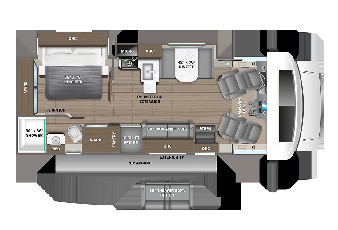 2026 Entegra Coach Esteem 27U - Floor plan