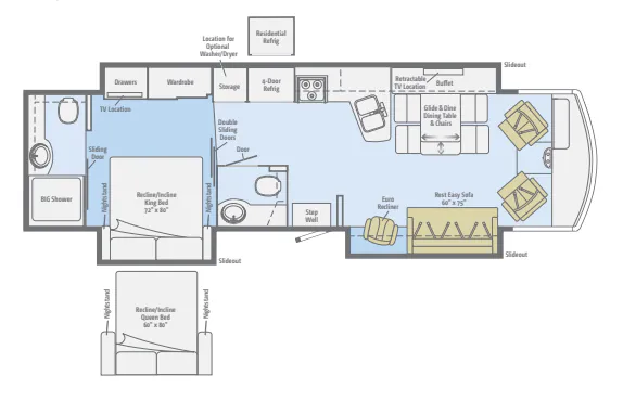 Winnebago Adventurer 37F floor plan