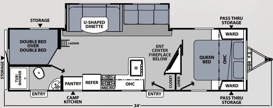 Coachmen Apex Ultra-Lite 290BHS floor plan