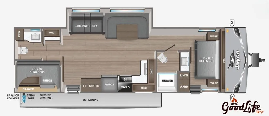 2026 Jayco Jay Flight SLX 330TBS - Floor plan