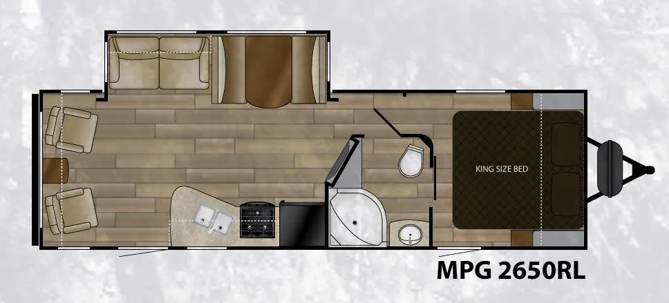 Cruiser RV Shadow Cruiser 263RLS floor plan
