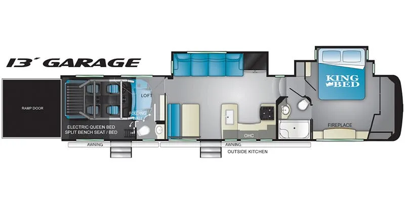2021 Heartland Cyclone CY 4007 - Floor plan
