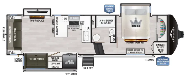 East to West Ahara 297MK floor plan