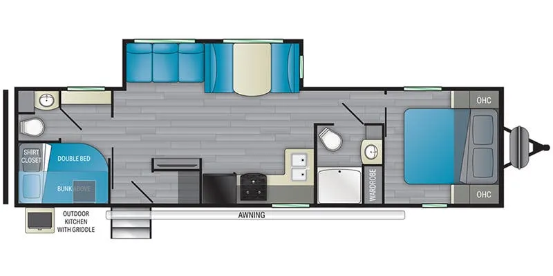 Heartland Prowler 315BH floor plan
