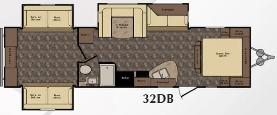 CrossRoads Zinger 32DB floor plan