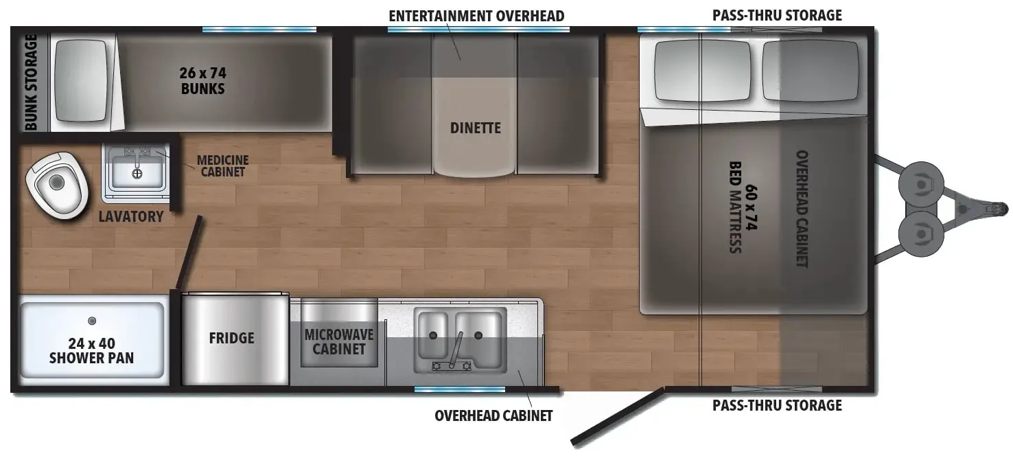 Shasta Shasta I-5 Edition & Compact 18BH floor plan
