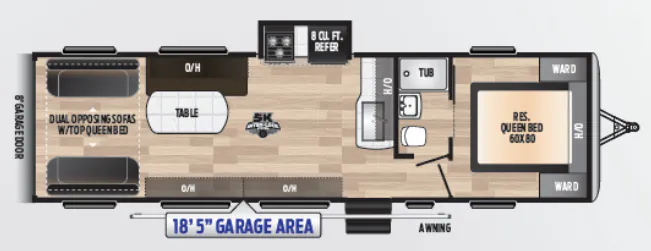 Keystone Impact 3118 floor plan