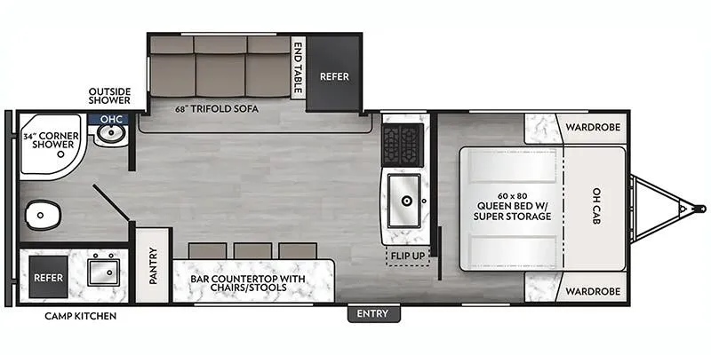 2025 Coachmen Apex Ultra Lite 242BARV - Floor plan