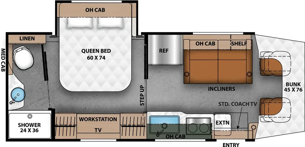 2025 Coachmen Prism Select 26RB floor plan