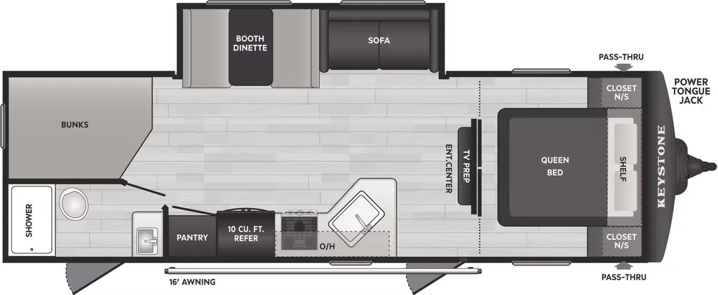 2026 Keystone Springdale Classic 261BHC floor plan