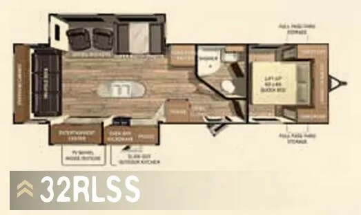 Cruiser RV ViewFinder Signature 32RLSS floor plan